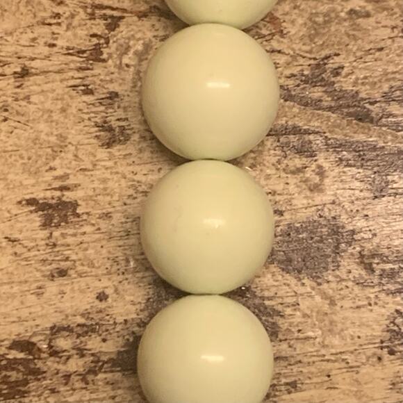 Jay King Necklace Lemon Chrysoprase Beaded Graduating Vintage DTR - Picture 6 of 7